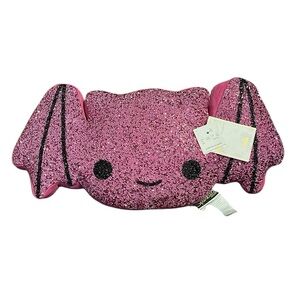 Sparkles Home Pink Rhinestone Plush Bat Pillow